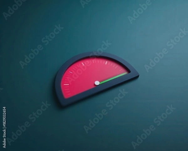 Fototapeta Conflict escalation meter affecting financial models, War Economy Dashboard