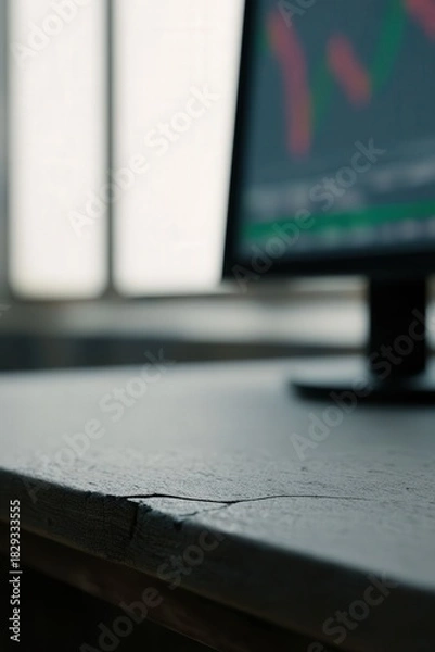 Fototapeta Structural damage index affecting national output, War Economy Dashboard