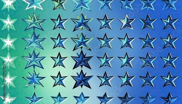 Obraz Abstract Star Pattern on Gradient Background.