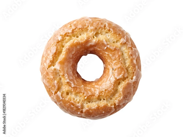 Obraz Delicious Glazed Doughnut Exuding a Sweet Aroma Perfect for Any Time of Day