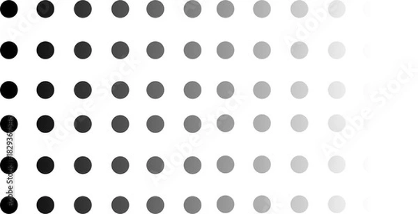 Fototapeta Modern abstract background. Halftone dots in circle form. Round logo, design element or icon. Vector dotted frame.