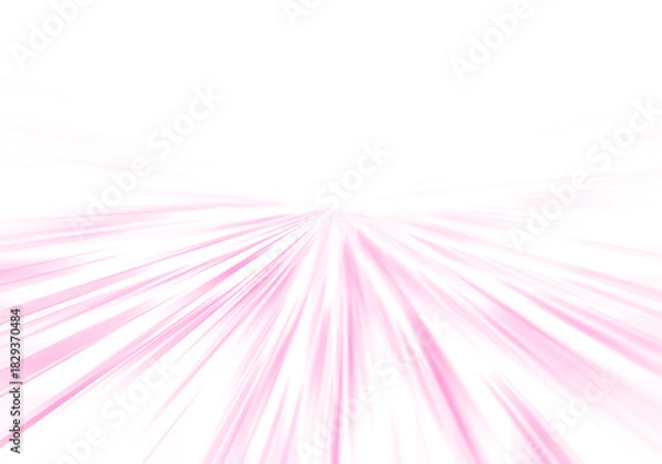 Obraz Pink Light Rays with Soft Sunrays, Shining Lens Flare and Bright Starburst Light Effect Overlay