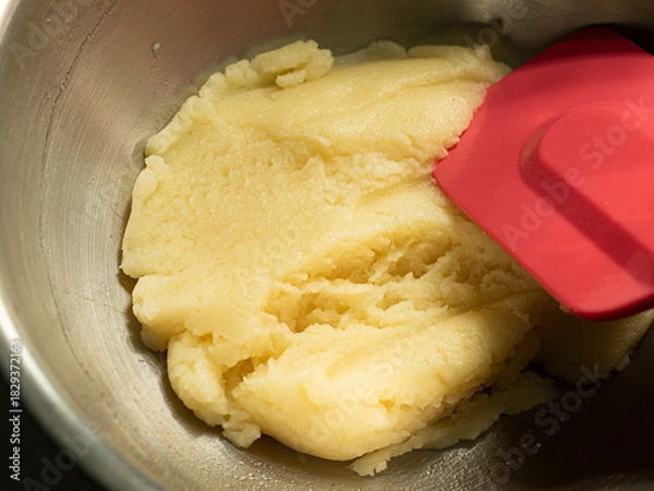 Obraz PANADE, choux pastry paste before mixing with eggs