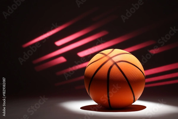 Obraz Basketball Background with Pattern and Copy Space