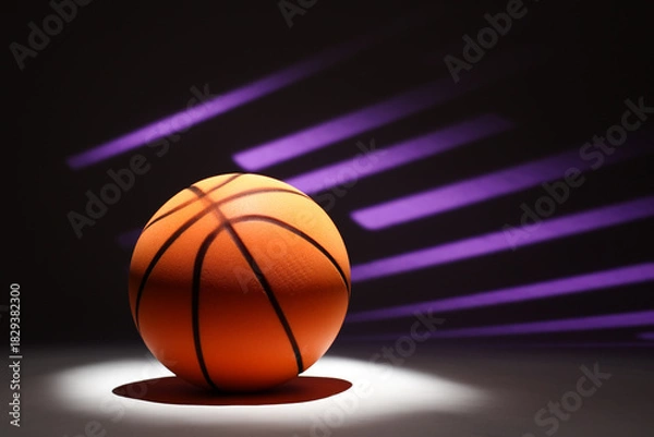 Obraz Basketball Background with Pattern and Copy Space