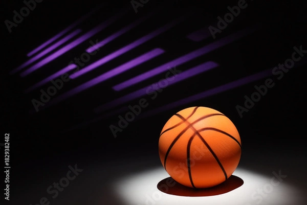 Obraz Basketball Background with Pattern and Copy Space
