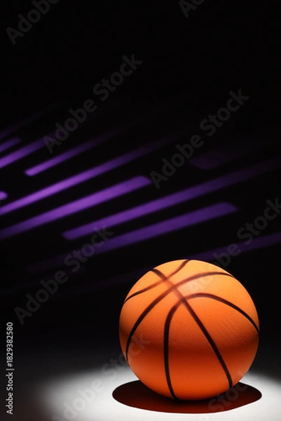 Obraz Basketball Background with Pattern and Copy Space