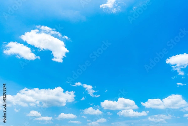 Obraz clear blue sky background,clouds with background.