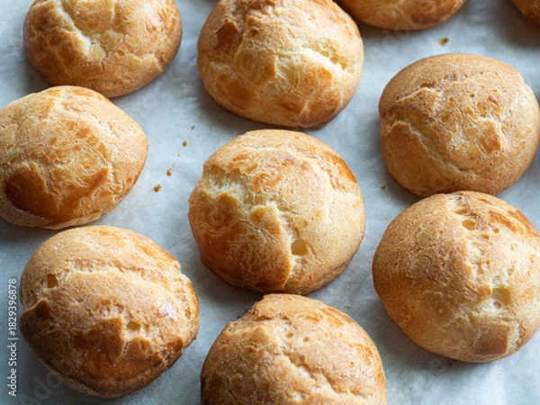 Obraz baked choux pastry
