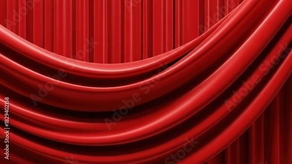 Fototapeta Elegant Folded Curve Pattern