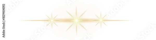 Obraz Collection of Festive sparklers with bright stars on a dark background and transference illustrations glow with and shiny sparkling light png 