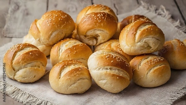 Fototapeta fresh baked bread