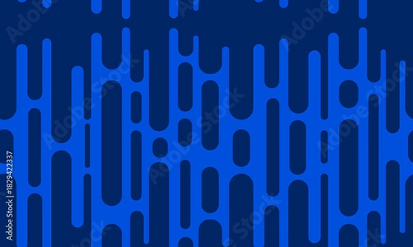 Fototapeta Rhythm in Blue Digital Skyline Pattern