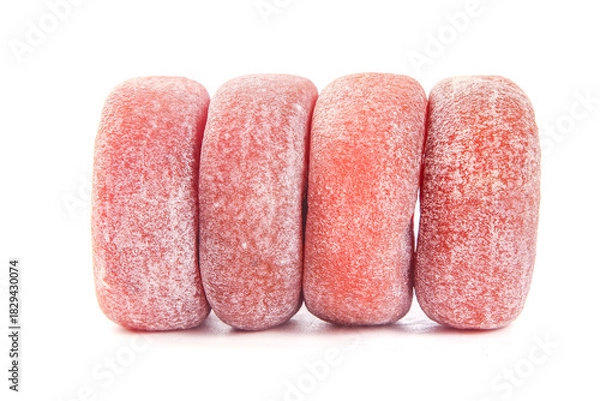 Obraz Pink Sugar-Coated Candies with Frost Coating - Four Pieces