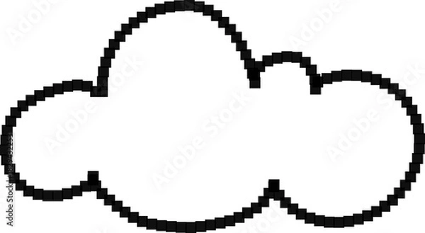 Fototapeta 픽셀 아트 구름