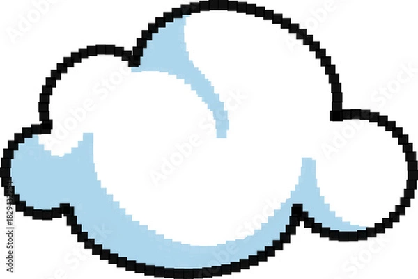 Fototapeta 픽셀 아트 구름