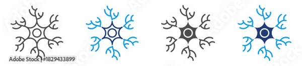 Fototapeta nerves icon sheet multiple style