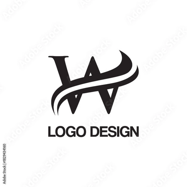 Fototapeta w logo design template