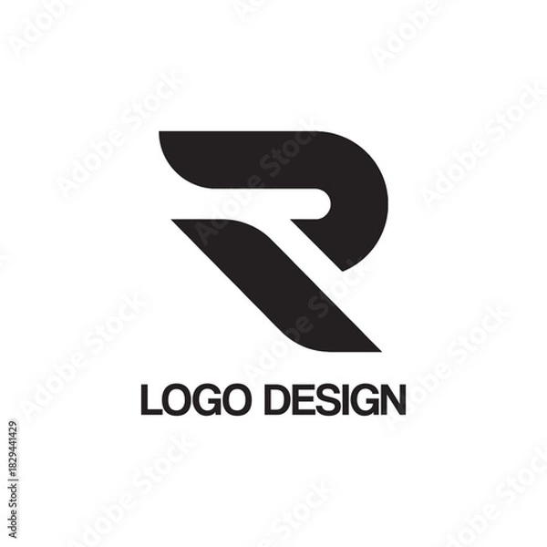 Fototapeta r logo design template