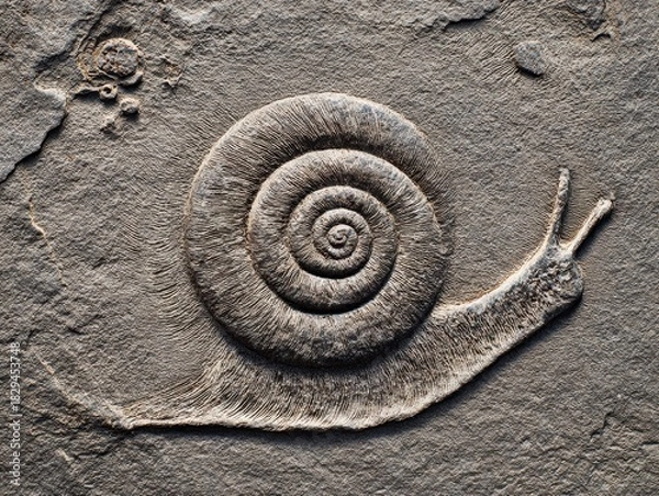 Obraz snail shell on wood background