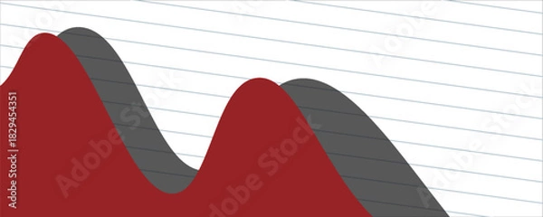 Fototapeta Red black gradient geometric shape abstract background