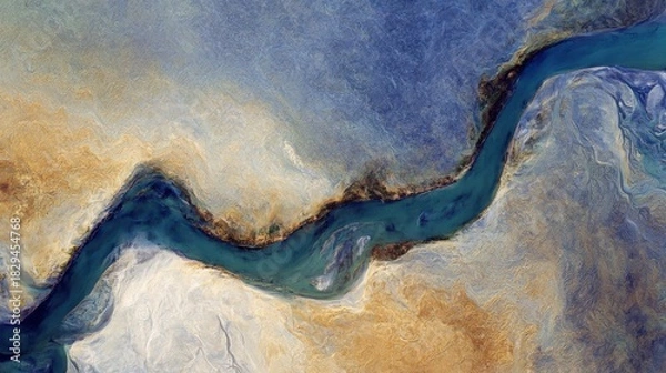 Obraz blue dragon on a rock