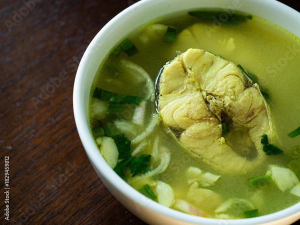 Obraz turmeric fish soup