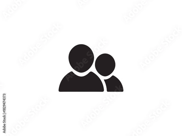 Obraz Users icon or people icon and illustration design vector design 