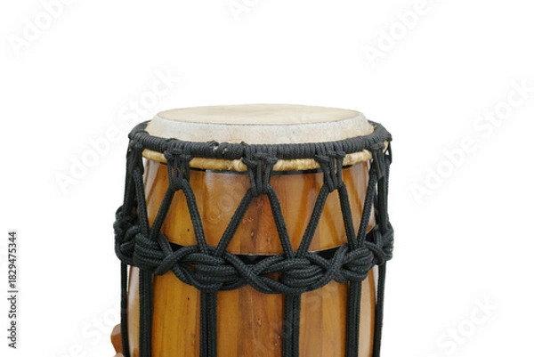Fototapeta Isolated atabaque drum