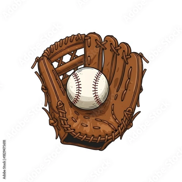 Obraz baseball and glove