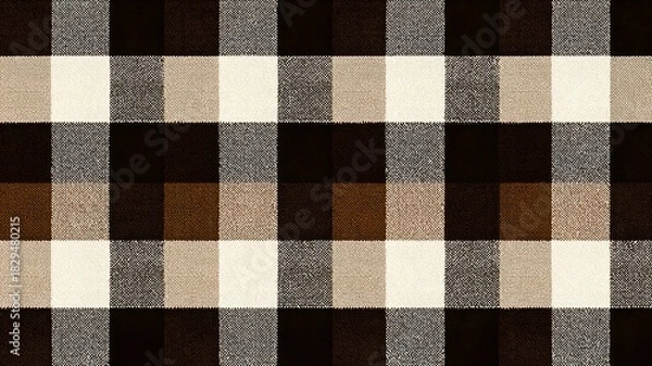 Obraz Dark Red and Navy Buffalo Check Pattern