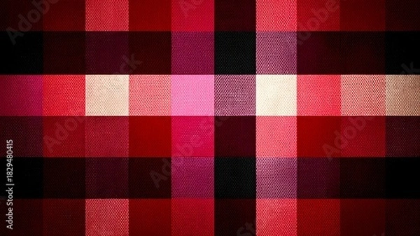 Obraz Simple Green and White Medium Gingham Check