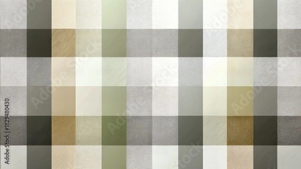 Obraz Red and Yellow Checkered Seamless Pattern