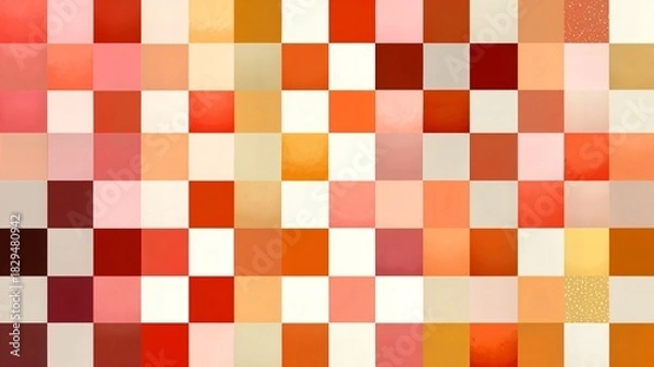 Obraz Dark Earth Tone Tattersall Check Pattern