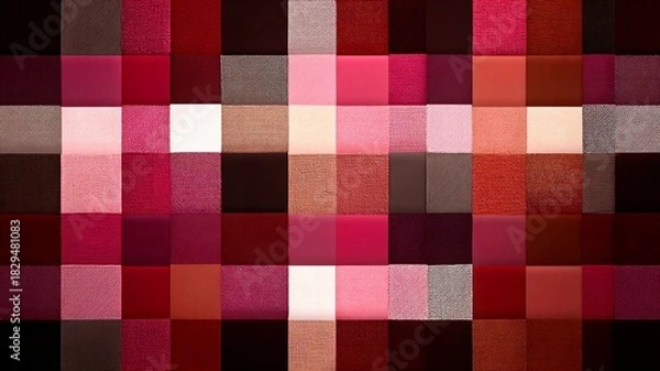 Obraz Red and Black Large Buffalo Check Flannel