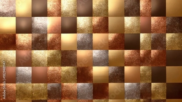 Obraz Geometric Abstract Distorted Grid Lines