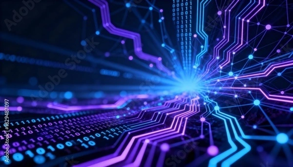 Obraz Abstract geometric surface background, technology concept