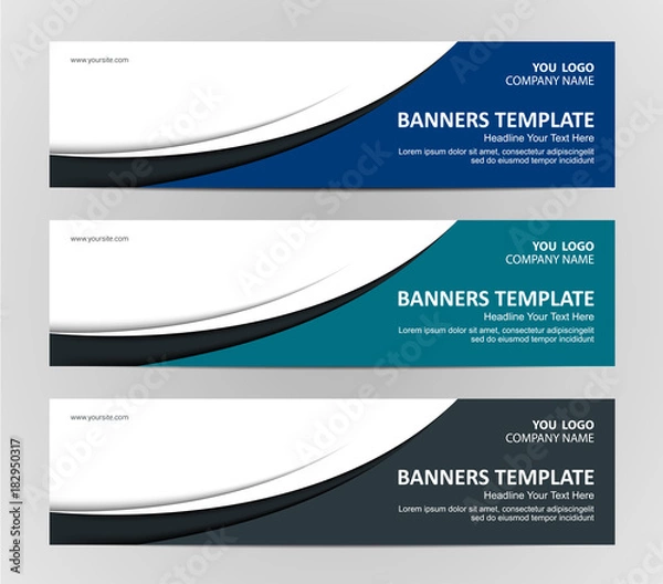 Obraz Abstract Web banner design background or header Templates
