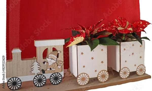 Obraz Le train livreur de fleurs