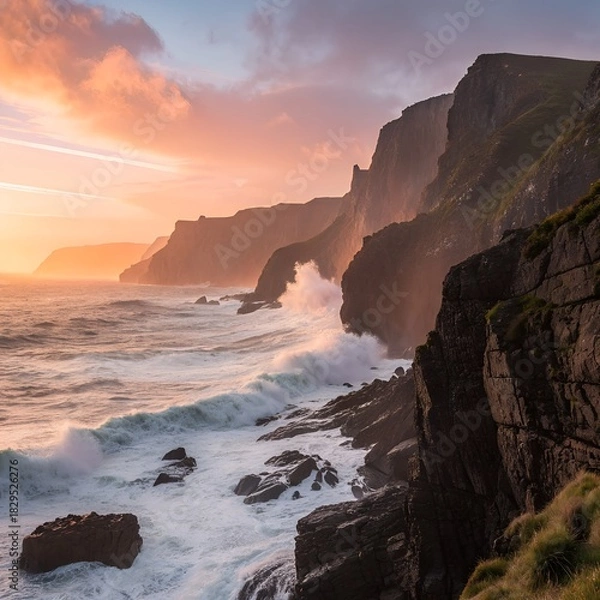 Obraz sunset on the coast