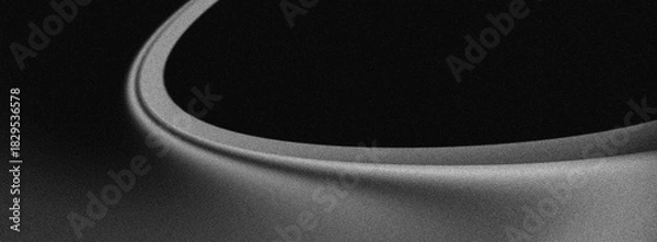 Fototapeta black white abstract background surface is very rough, sprinkled with fine sand, metal dust, curved shapes, or volcanic ash with very subtle black gray gradations.