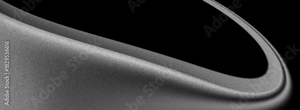 Fototapeta black white abstract background surface is very rough, sprinkled with fine sand, metal dust, curved shapes, or volcanic ash with very subtle black gray gradations.
