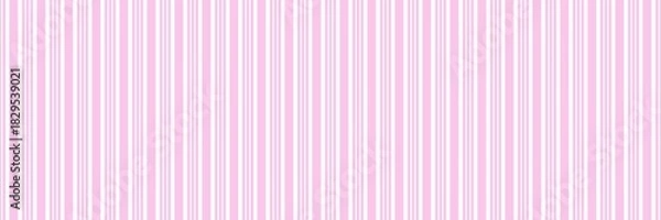 Fototapeta ​Pink and white vertical stripe seamless pattern. Simple, modern, and clean background design perfect for fabric, wallpaper, feminine branding, baby shower invitations, and packaging.