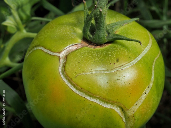 Obraz トマトの実割れ