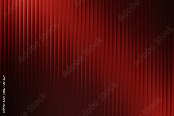 Obraz Vibrant Red Vertical Ribbed Gradient Abstract Background, Modern Digital Art