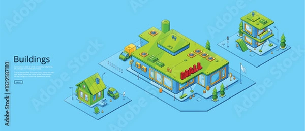 Fototapeta abstract background with colorful cubes