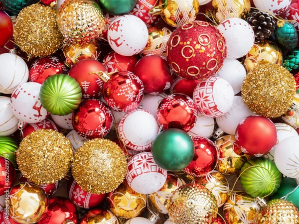 Fototapeta Bombki świąteczne.