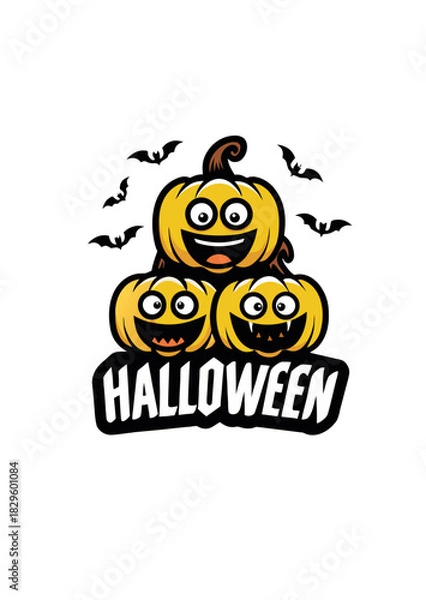 Fototapeta halloween pumpkin vector