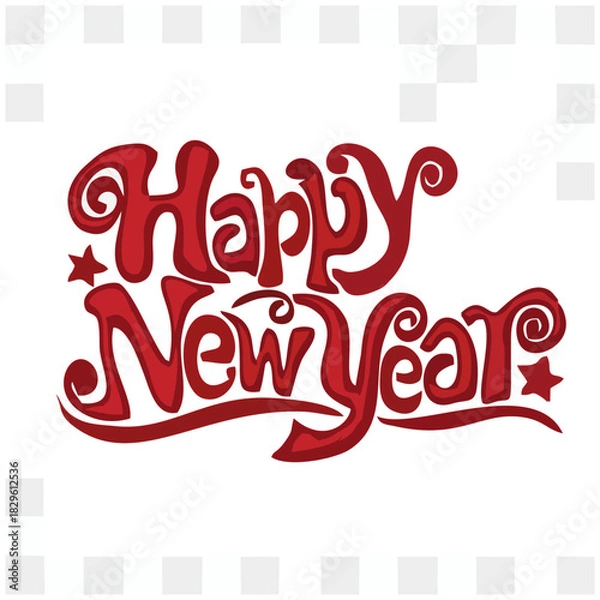 Obraz Happy New Year Typography Design