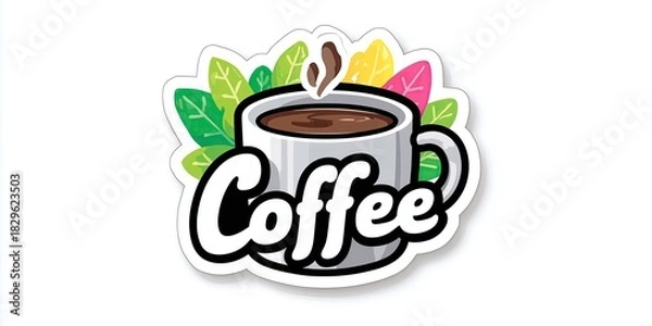 Obraz A simple logo for a coffee